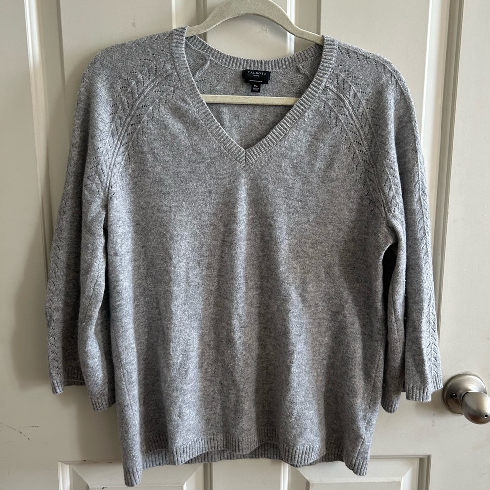 TALBOTS | Pure Cashmere V-neck Sweater Petite